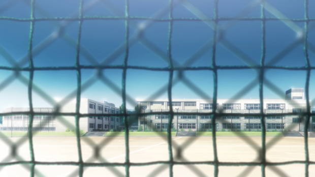 orange anime episode 3 fence schoolyard